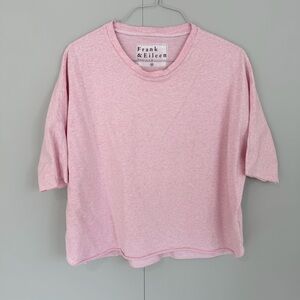 FRANK & EILEEN Perry Short Sleeve Tee Heritage Jersey in Pink